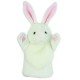 Marionnette enfant à main lapin blanc 25cm