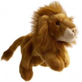 Marionnette enfant à main Lion 30cm