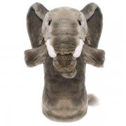 Marionnette enfant à longue manche Eléphant gris 