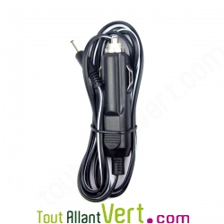 Cable alimentation Allume-Cigare 12V pour appareils avec prise jack 3.5mm