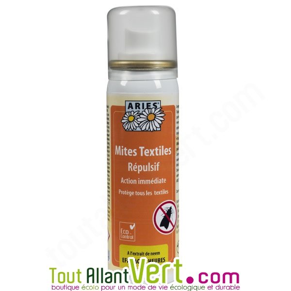 Aries - Spray anti-mites pour protéger les vêtements des mites textiles