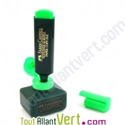 Feutre surligneur fluo Vert rechargeable