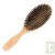 Brosse cheveux ovale plate en bois, poils naturel de sanglier