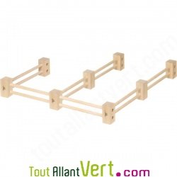 Barrire en bois pour animaux de ferme 6x20 cm