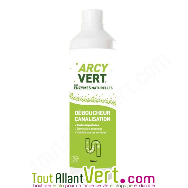 Arcy Vert - déboucheur et dégraisseur liquide Nettoyant Siphon naturel