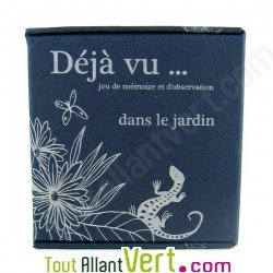 Dj vu, jeu de mmoire et d\'observation sur le thme du jardin, bleu marine
