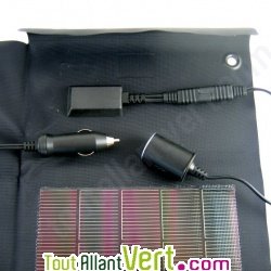 Panneau solaire 25W + batterie universelle , portable, souple et pliable