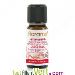 Composition d\'huiles essentielles Stop-odeurs pour diffusion Florame, 10 ml