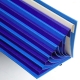 Trieur 9 compartiments bleu, dos extensible, A4+ recyclé, Forever