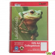 Cahier  spirale petits carreaux A4 recycl Greenpeace crocodile