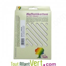 Etiquettes auto-adhsives en papier recycl ronde 25 mm