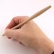 Stylo bille bois , forme amincie, rechargeable 18 cm
