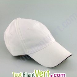 Casquette coton bio, blanc