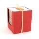 Bloc cube rouge papier recycl 250 feuilles multi-couleur, 11 cm