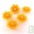 Bougie flottante fleur jaune 100% cire d'abeille, lot de 5