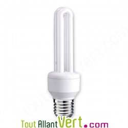 Ampoule Droite Fluocompacte 15W eq. 75W embase E27 850 lm