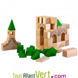 Kit de construction Eglise Architecte en bois  63 pices