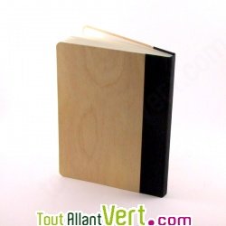 Cahier couverture bois de Bouleau A5  Quebook