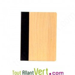 Cahier couverture bois de Bouleau A5  Quebook