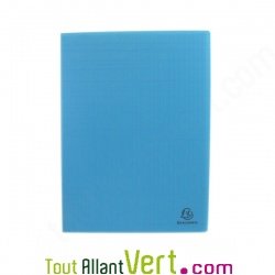Protge documents en polypro recycl Turquoise Rainure, 30 pochettes, Forever