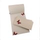 Bloc de correspondance rustique Papillon recycl A4