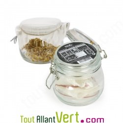 Germoir bocal en verre + filtre alimentaire pour graines bio