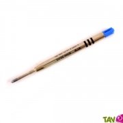 Recharge encre gel bleu pour stylo en bois rétractable