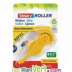 Recharge roller recyclé de colle non-permanente, Eco-Logo