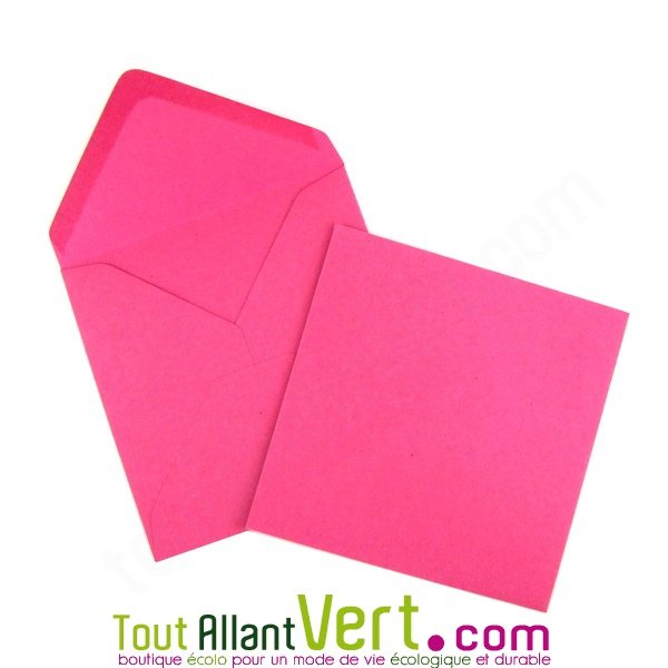 Feuilles de papier couleur Rose Vif assorti aux enveloppes élections et  100% recyclé