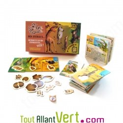 Jeu d\'observation Sur les traces des animaux de l\'Afrique