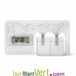 Horloge eau ou terre humide transparente dcorative, 4M2U