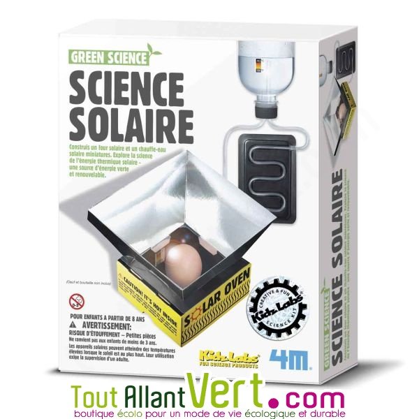 Science solaire, jeu pour créer un four et un chauffe-eau solaire, Green  Science 4M, 8 ans+ achat vente écologique - Acheter sur