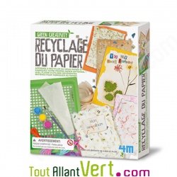 Papier recycl, apprendre  faire son papier recycl, Green Science 4M, 8 ans+