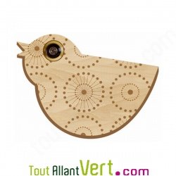 Dcor oiseau en bois oiseau pour oeilleton de porte d\'entre