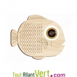 Dco en bois poisson pour juda de porte d\'entre