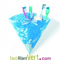 Vide poche mural turquoise cologique en matire vgtale