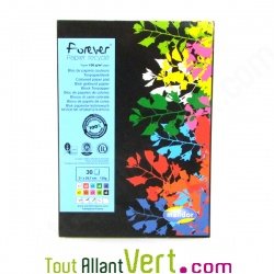 Bloc papier couleur recycl 30 feuilles  A4 130g/m2