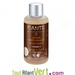 Lotion aprs rasage bio Homme, Cafene bio et Aai, Sante 100ml