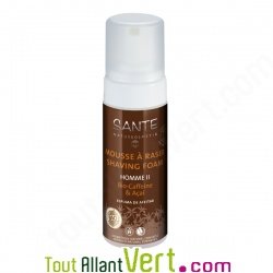 Mousse  raser bio Cafene bio et Aai Sante Homme, 150ml