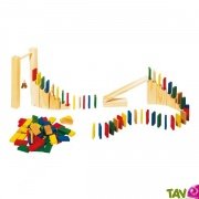 Rallye des dominos en bois 250 pièces, Toys Pure, 5 ans+