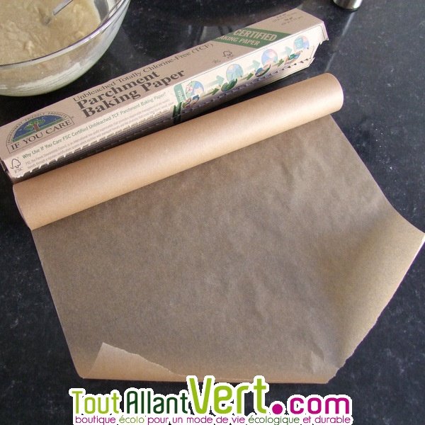 If you care - 2 rouleaux papier cuisson non blanchi en silicone naturelle