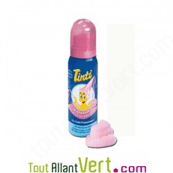 Savon spray mousse de bain pour peau et cheveux enfant, rose, 75 ml