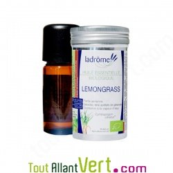 Huile essentielle Lemongrass Bio 10ml de Ladrme