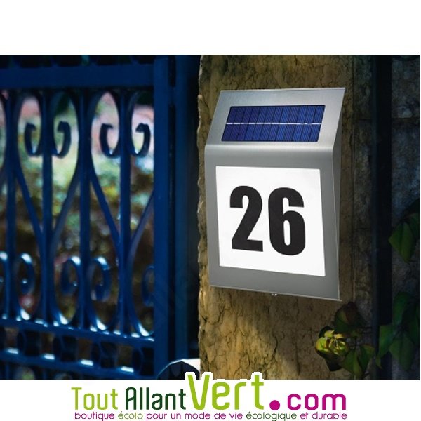 Numéro de maison solaire - Plaque-Numéro-Maison.fr