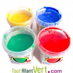 Peinture aux doigts écologique - 4 couleurs primaires