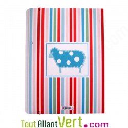 Chemise lastique recycle 3 rabats, Patchwork Mouton