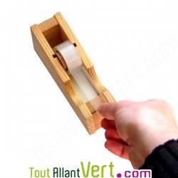 Dvidoir lourd en bois pour ruban adhsif et pieds caoutchouc anti-drapant