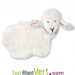 Bouillotte mouton en coton bio aux noyaux de cerise