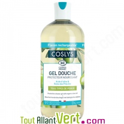 Gel douche bio COSLYS  l\'huile d\'olive 500ml