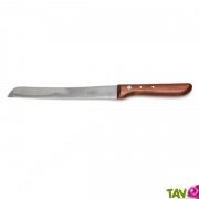 Couteau à pain Opinel, lame inox de 21cm, manche en bois de hêtre